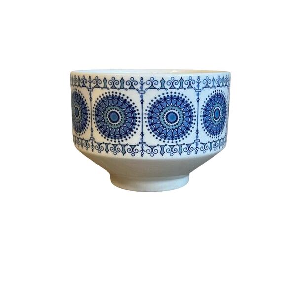 Soy Candle in Pontesa Ironstone Spanish China Sugar Bowl - Picture 1 of 3